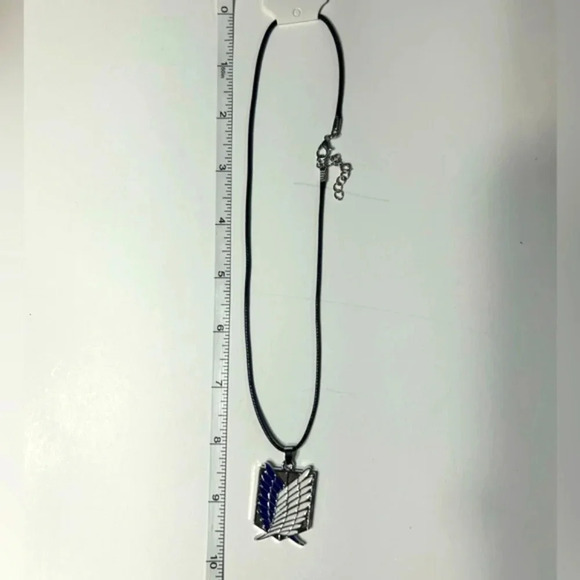 Black Rope / Attack  on Titan/ Wings of Freedom Necklace Pendant - Picture 5 of 5